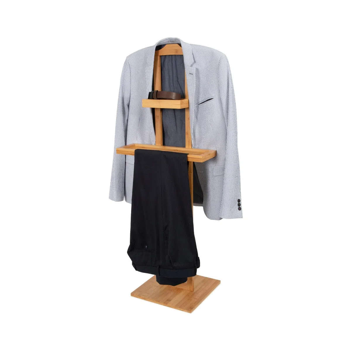 Compactor Perchero para Ropa y Accesorios, Bambú, Dim.: 44.5 x 32 x 32 x 32 x Al. 115 cm (Base 32 x 32 cm), RAN6987