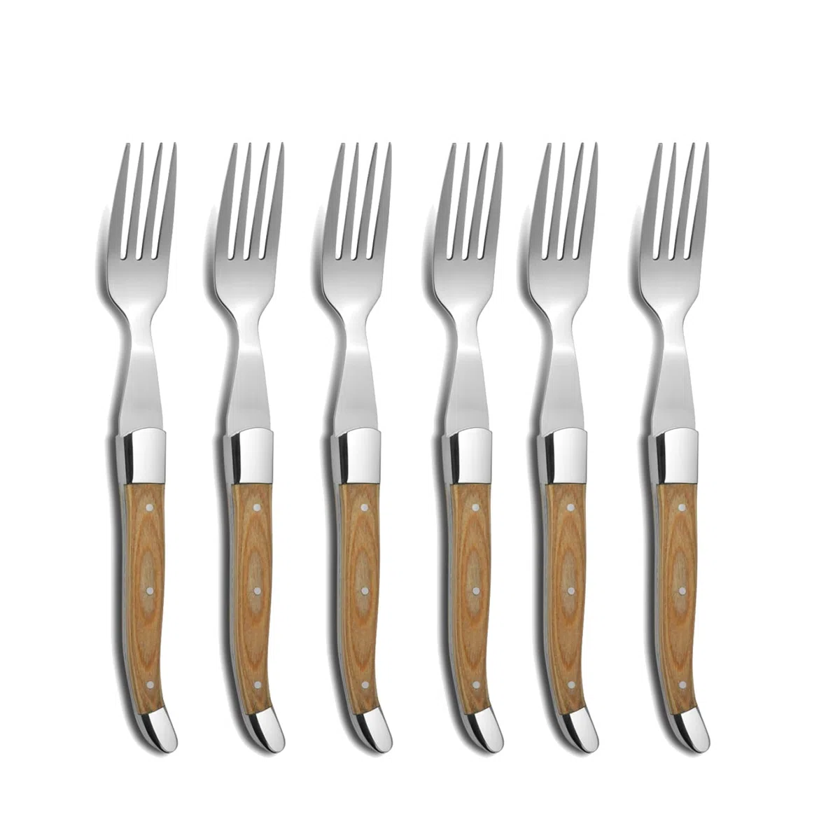Comas SteakGABEL ALPS Chuleteros HQ - Juego de 6 cubiertos para carne (acero inoxidable)