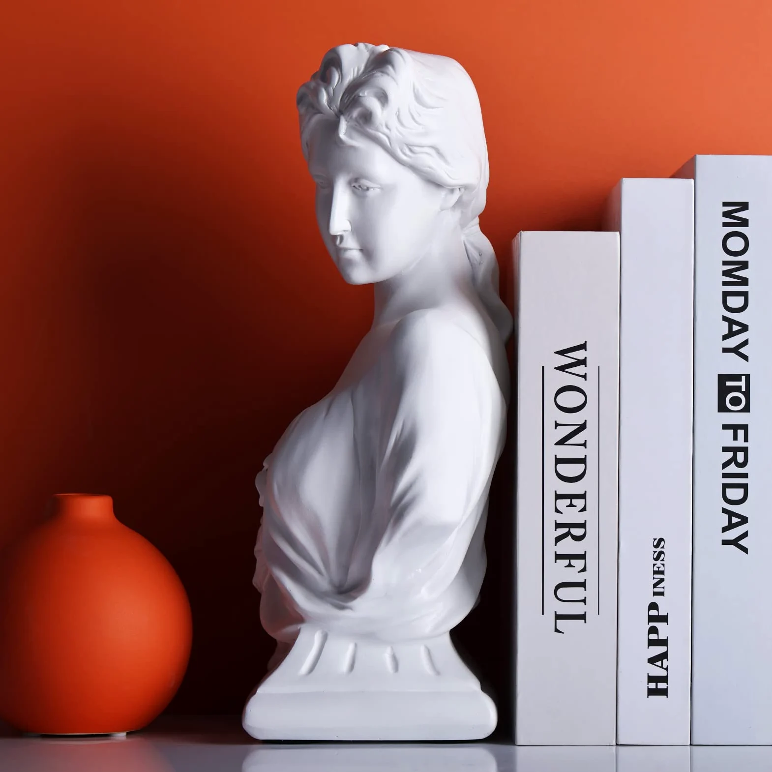 XMGZQ Estatua de Venus de 12 pulgadas, diosa griega, busto clásico para decoración del hogar, práctica de bocetos y estética
