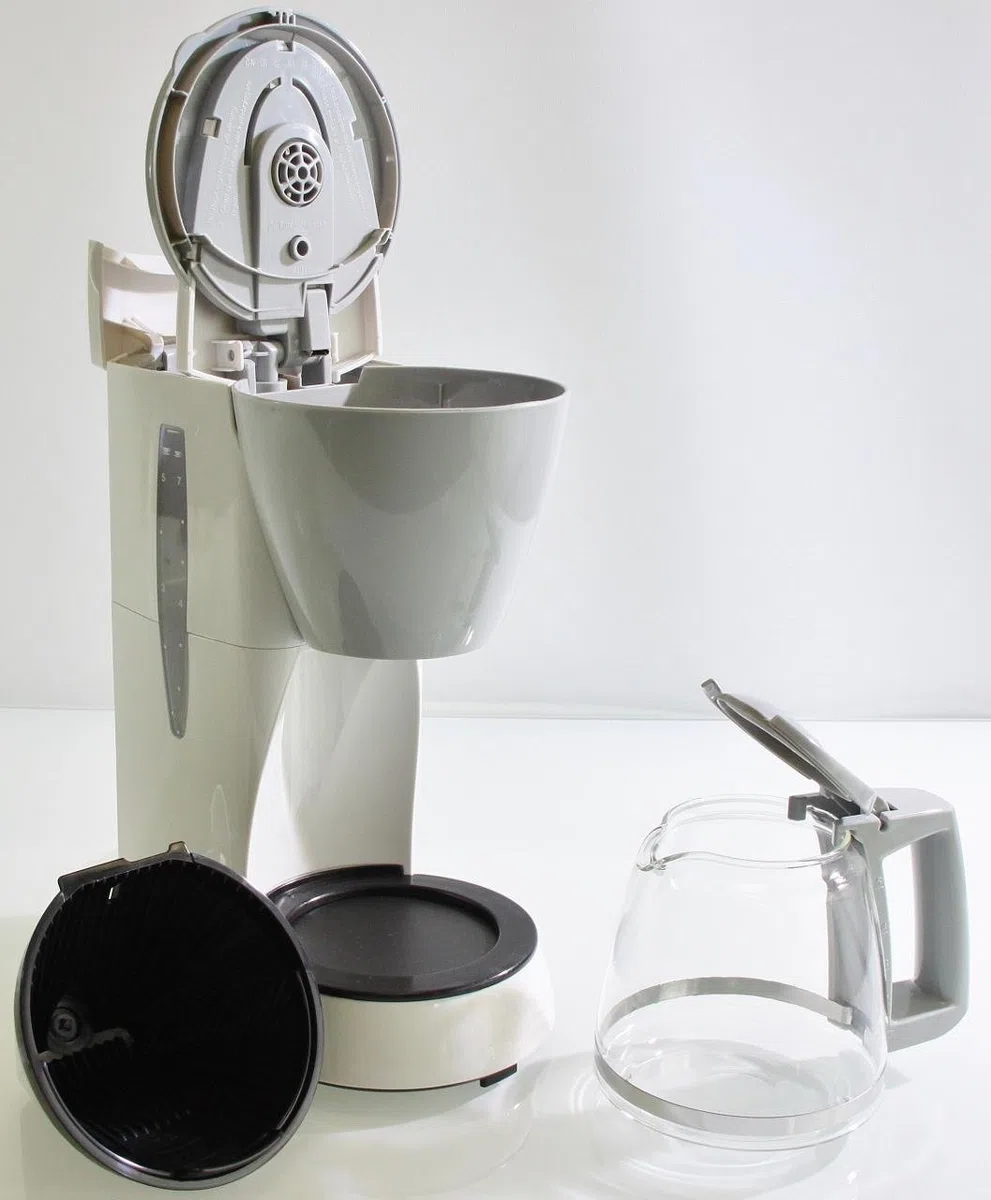Melitta Cafetera de filtro con jarra de vidrio, Para 5 tazas de café, Single 5, Blanco, M720-1/1