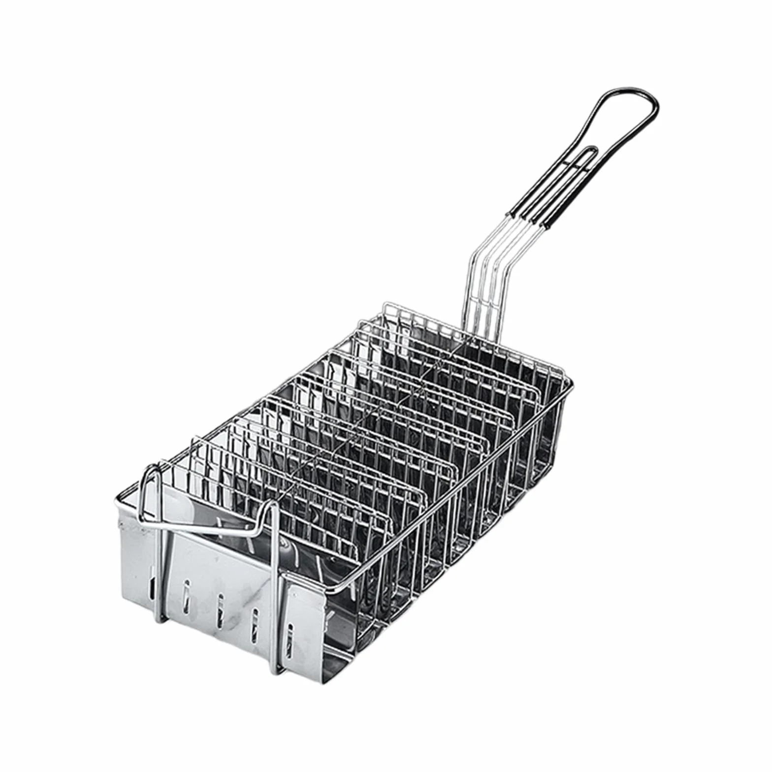 Taco Freidora Cesta Y Tortillas Canasta de con Mango Ergonómico de Acero Inoxidable Adecuada para Cocina Cafetería Bar Hogar, 8 Rejillas