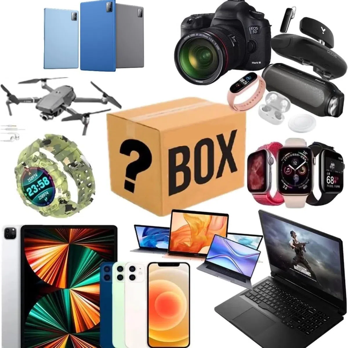 Palet De Juego De Productos Electrónicos,un Juego de 5-40 Multimedia,Productos Mixtos, Cajas de Regalo54ws
