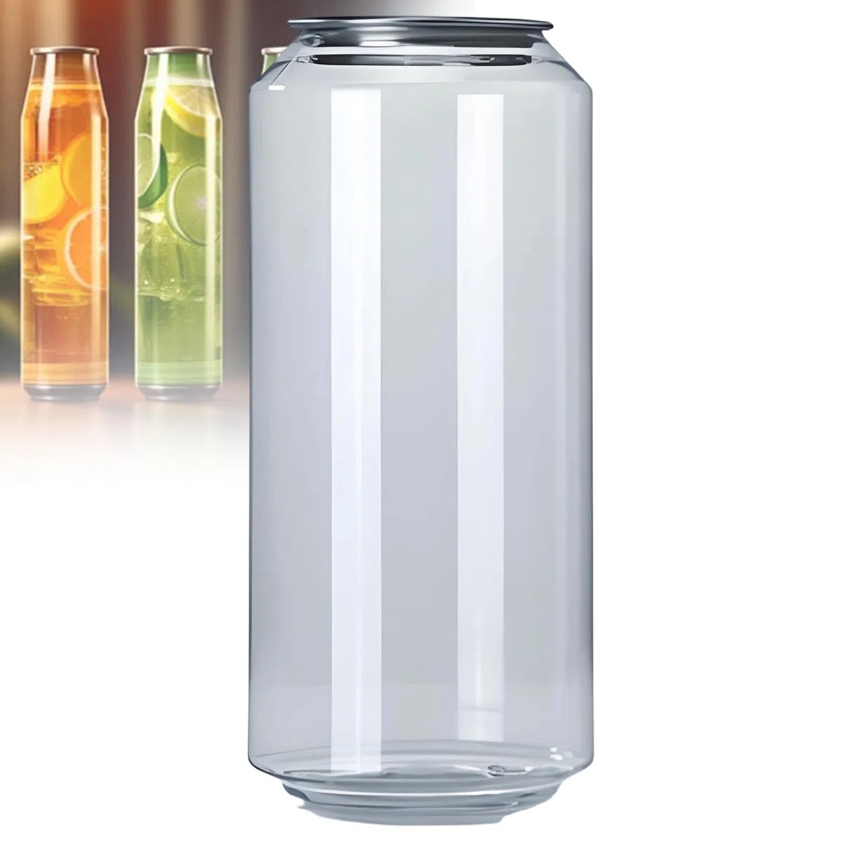 Vasos selladores de latas de plástico desechables con tapas de aluminio para botellas de bebidas, compatibles con máquina de sellado de latas