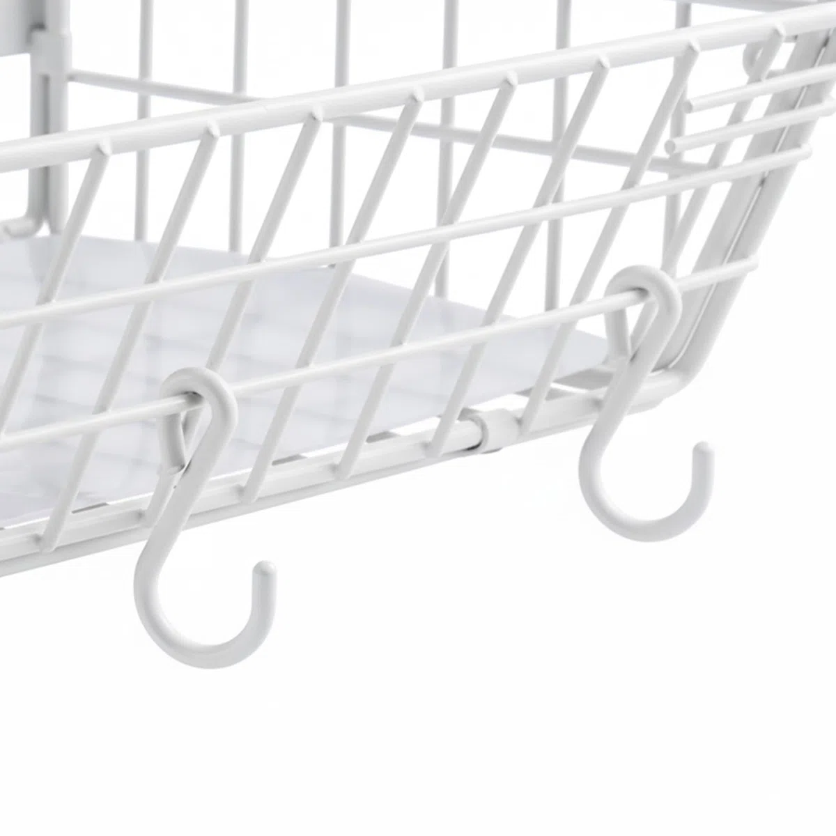 Relaxdays Frutero magnético de Pared, Set de 2, Madera/Metal, 30x35,5x21 cm, Blanco/Natural