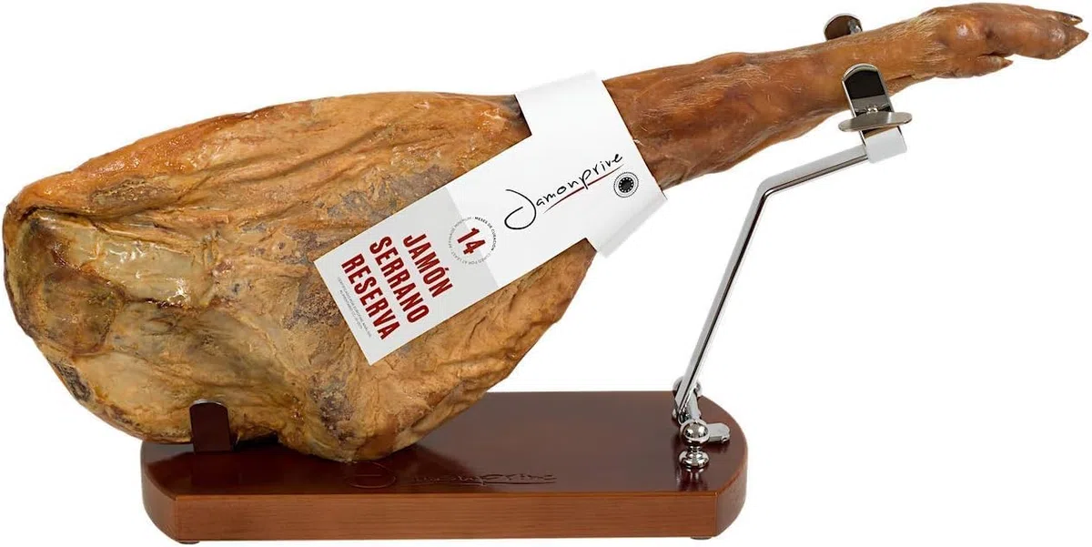 Jamonero Profesional Nogal Con Gomas Antideslizantes - Jamonero Plegable - Soporte Jamonero - Jamoneros - Jamoneros Profesionales - Jamonera - Jamonero Acero Inoxidable - Tabla Jamon Profesional