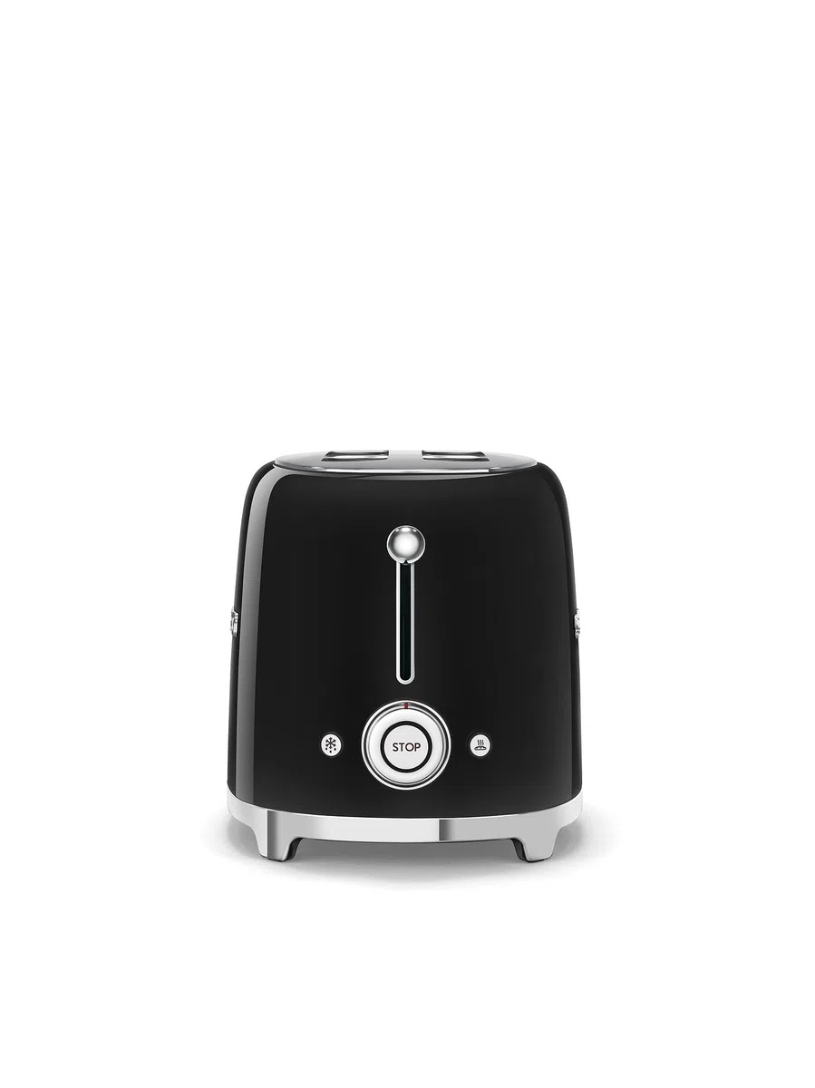 SMEG TSF01BLEU Tostadora 2x2 Ranuras de Acero Inoxidable 950W Negra 50's Style