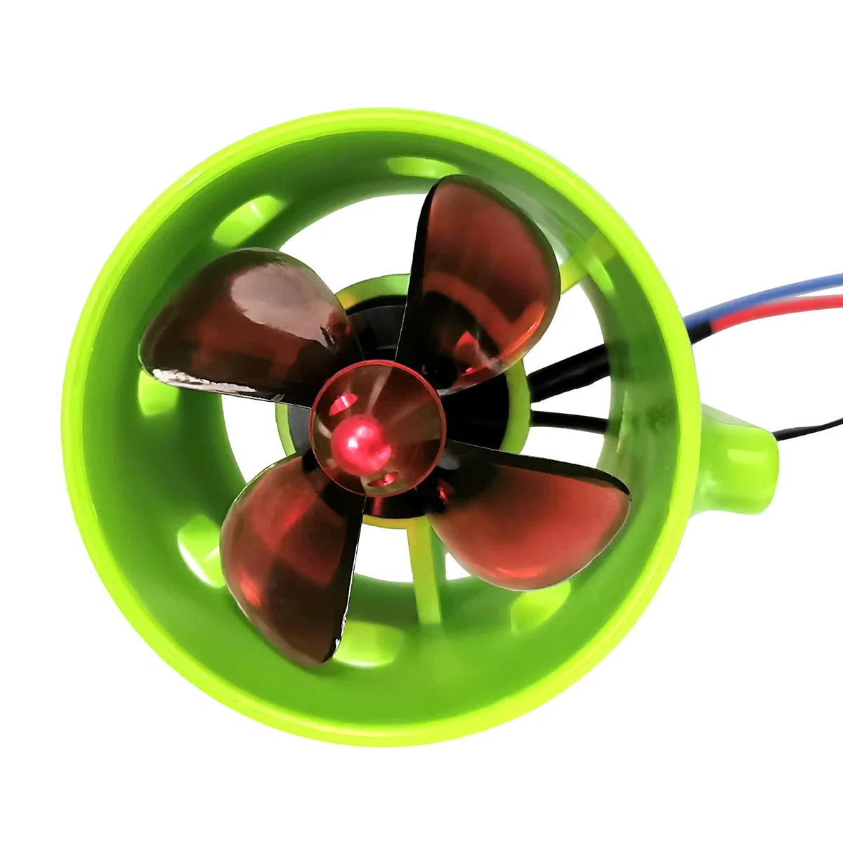 Motor subacuático RC 1000 KV sin escobillas, motor RC impermeable en sentido horario con hélices de 4 hojas, 12-24 V, resistente al agua, motor eléctrico de accionamiento para barco de cebo RC