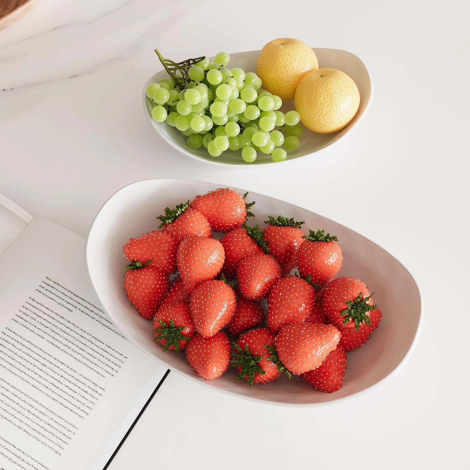 Cuenco de frutas, cesta de cerámica de 3 niveles, soporte para servir de 3 niveles con estante de metal, cuencos de cocina de porcelana para frutas, verduras, aperitivos, nueces, postres,