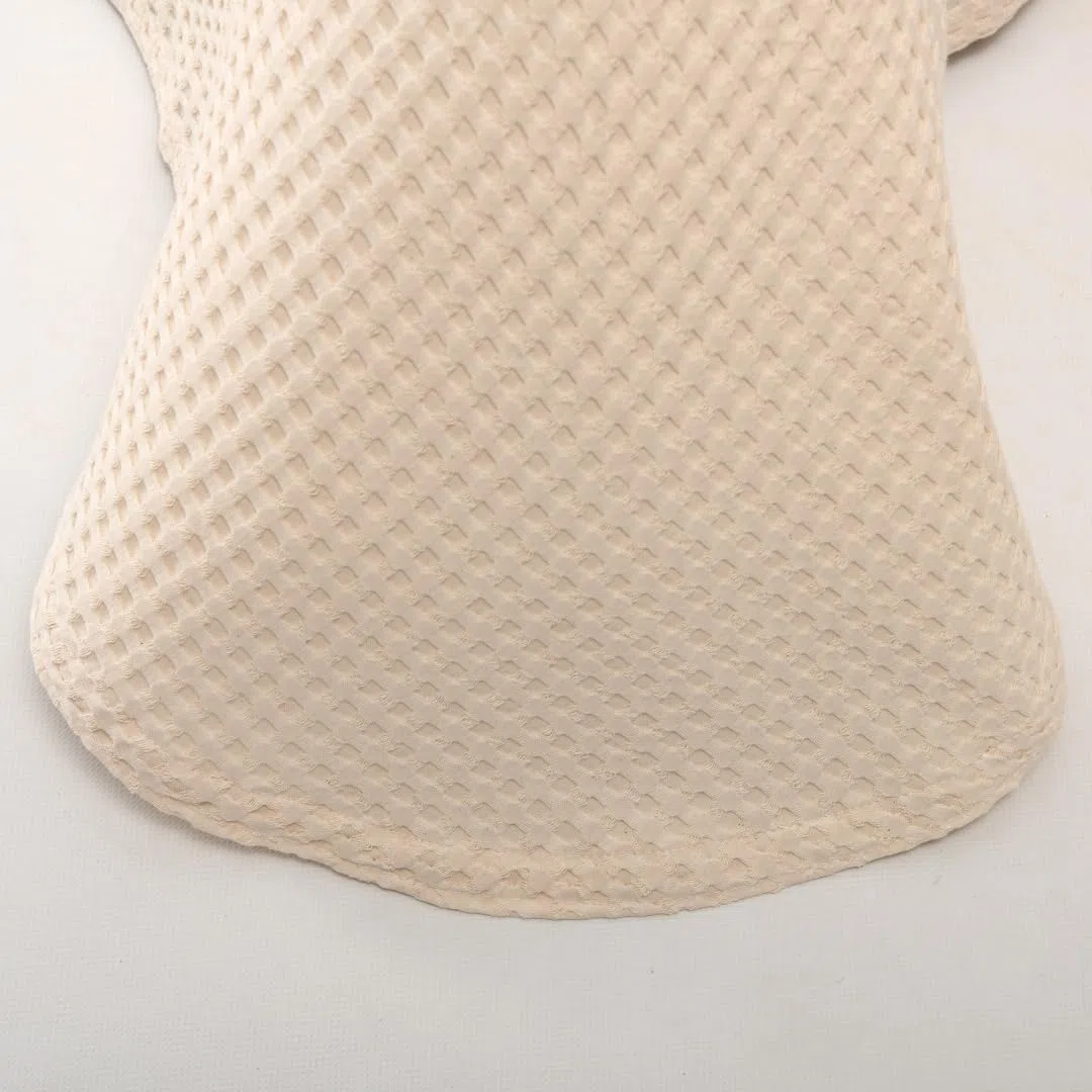 Colcha Beige para Camas 180/200 - 280 x 260 cm - Elegante patrón de Waffle - 100% Algodón Prelavado