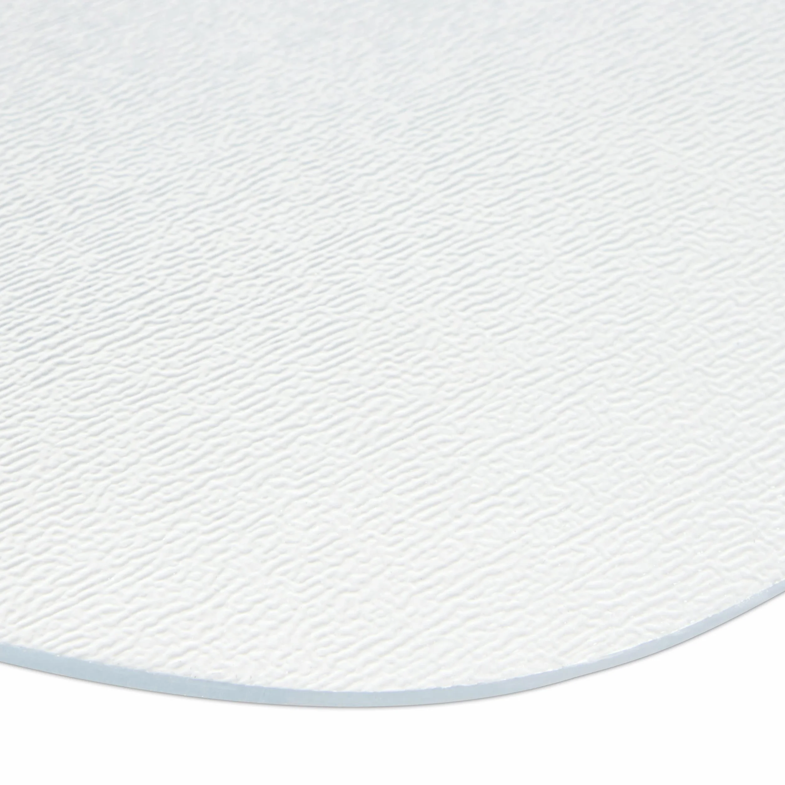 Relaxdays Protector Suelo, Alfombra Silla Oficina, Tapete Antideslizante para Parquet, PVC, 120 x 120 cm, Transparente