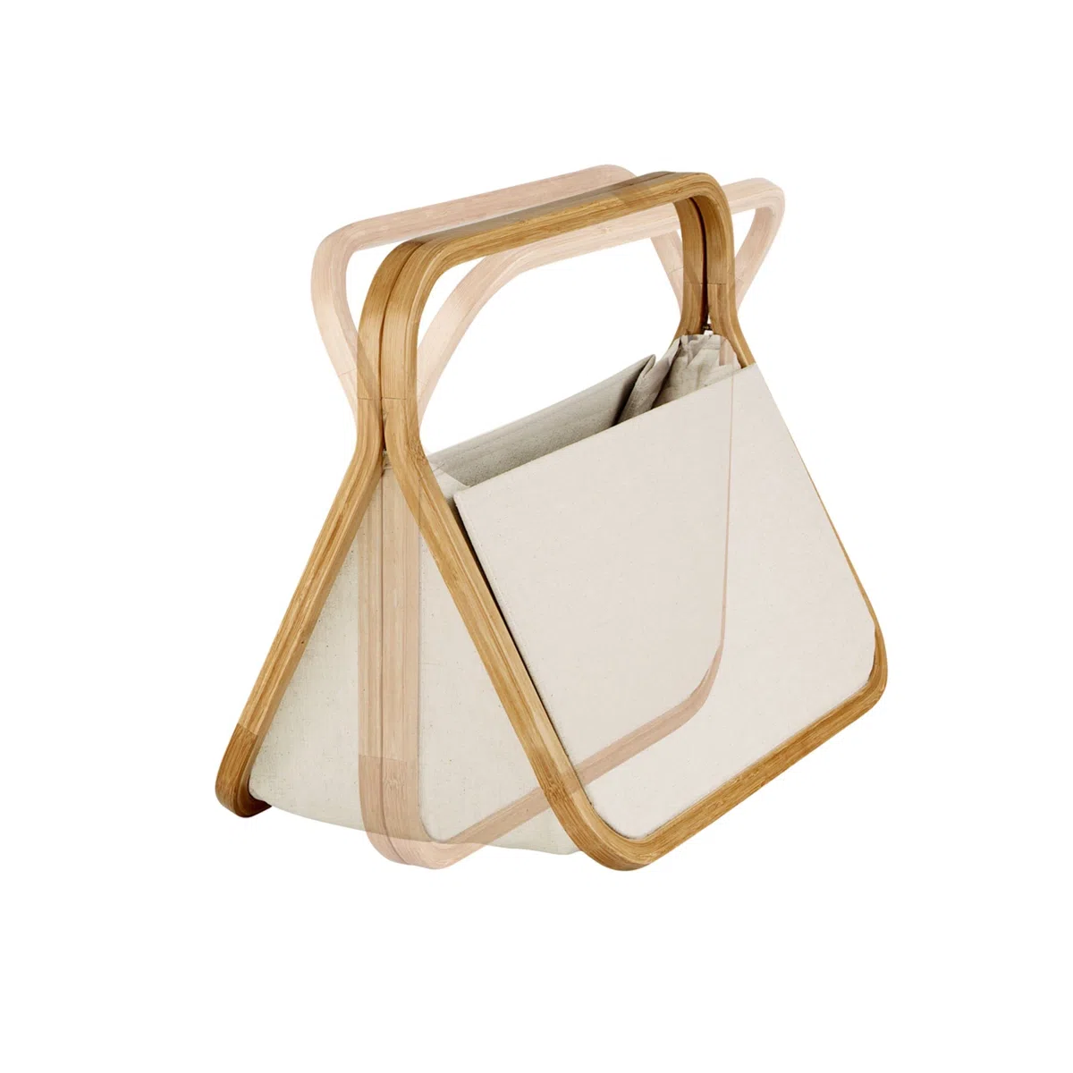 Prym 612563 Costurero Fold&Store Canvas&bambú Natur.