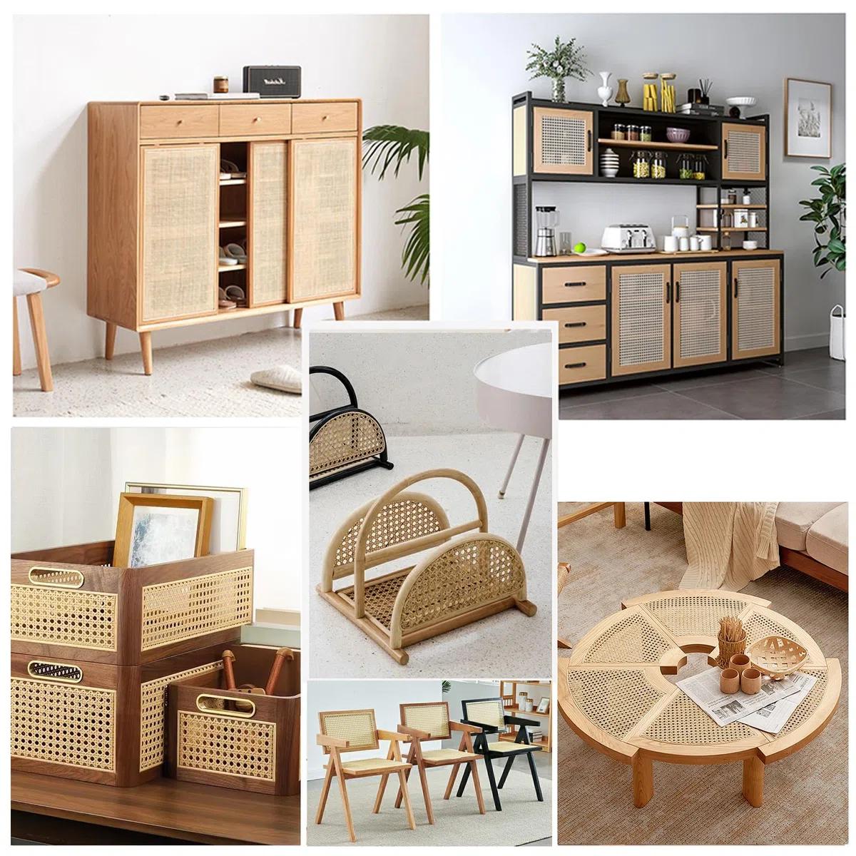 Rollo de cinta de ratán natural, tejido de nido de abeja, para muebles y decoración del hogar + guantes (150 x 50 cm, color natural)