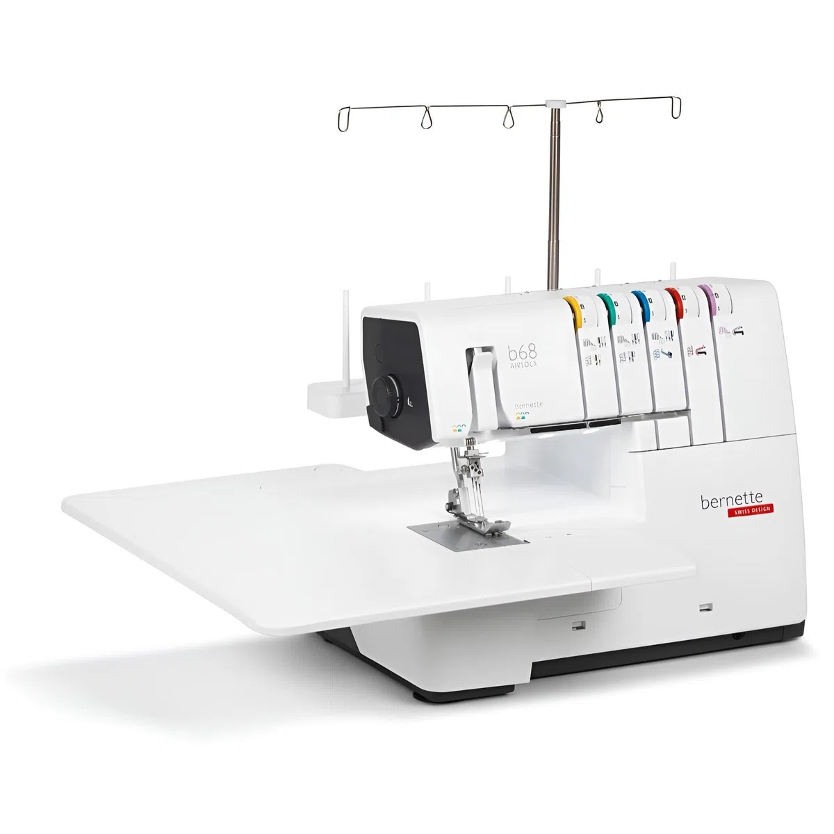 Bernette B68 overlock y punto de cobertura enhebrado automático