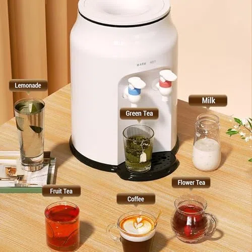 Asixxsix Dispensador de Agua de encimera, eléctrico de Carga de 500 W para Agua Caliente a Temperatura Constante, con Capacidad para Botellas de 1.2 a 5 galones, Ideal para