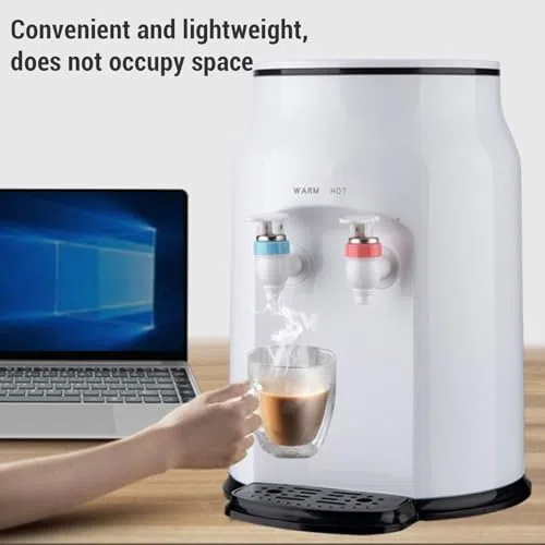 Asixxsix Dispensador de Agua de encimera, eléctrico de Carga de 500 W para Agua Caliente a Temperatura Constante, con Capacidad para Botellas de 1.2 a 5 galones, Ideal para