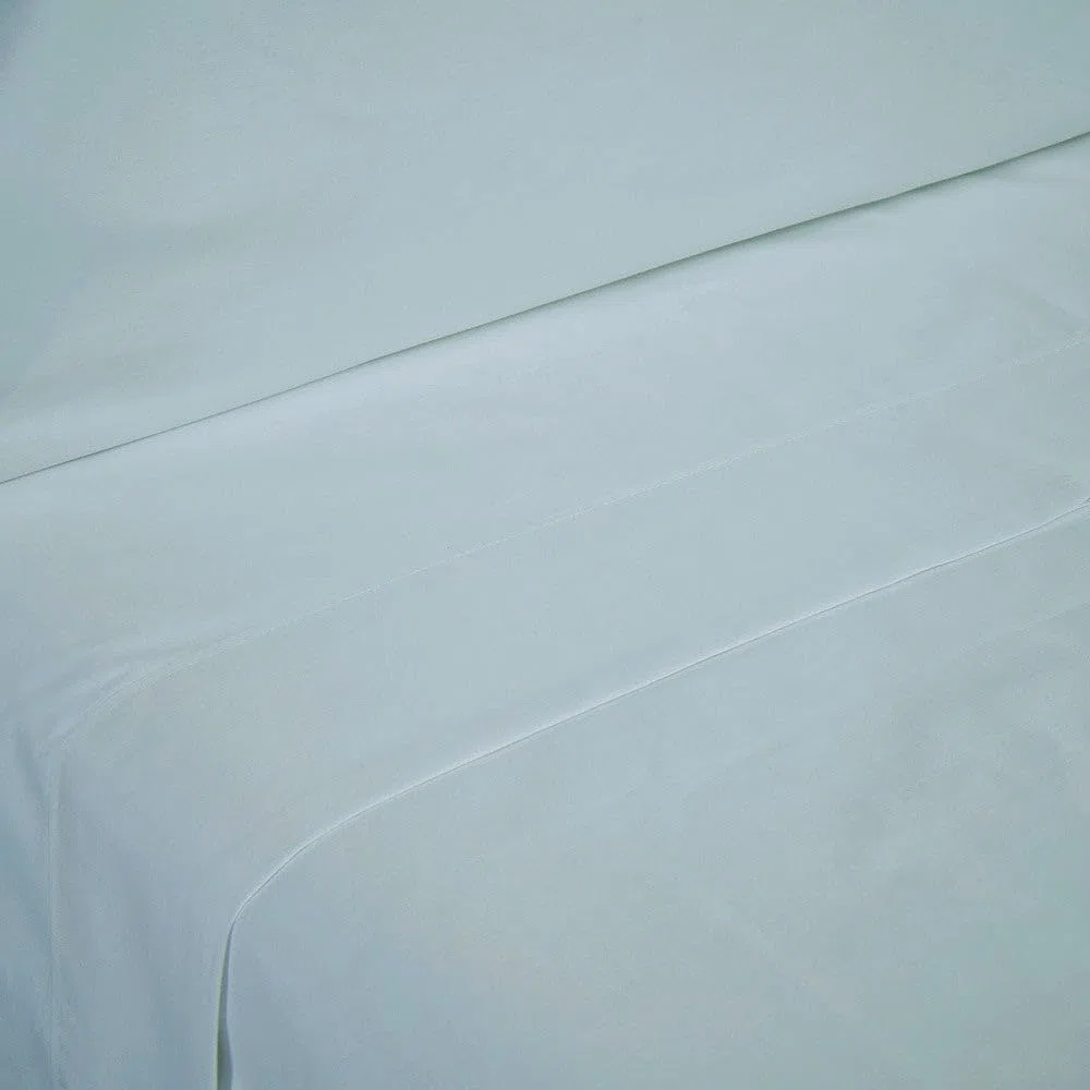 10XDIEZ Juego de sábanas algodón percal 200 Hilos acqua (Acqua - Cama de 135cm)