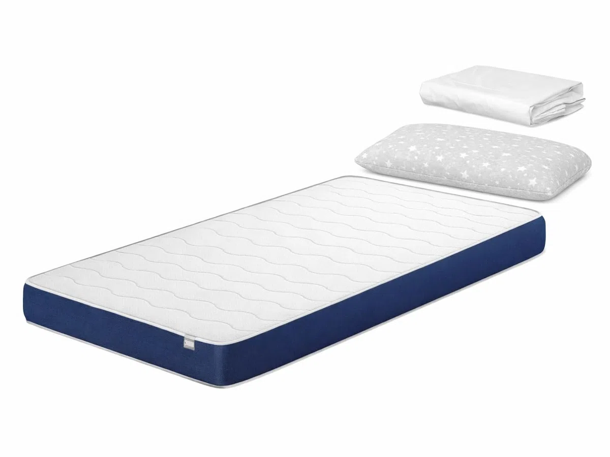 DORMISSIMO Pack Colchón 80X160 h14 CM Orion Confort + 1 Almohada 80x35 cm + 1 Sábana Protectora 80x160 cm