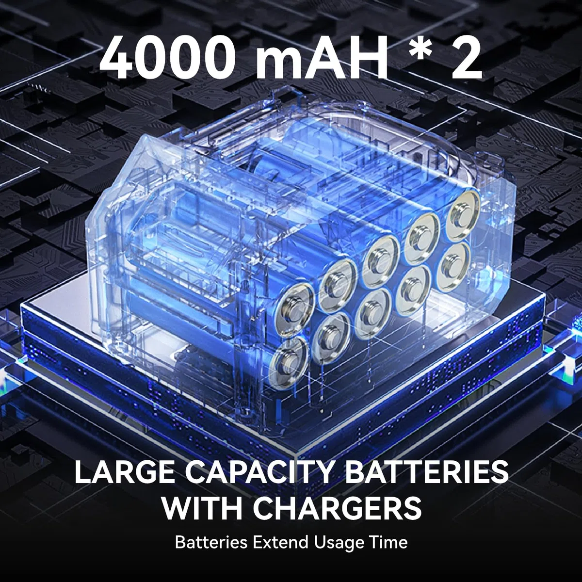 ONEVAN Cosedora de Sacos bolsas eléctrica, Motor de cobre 210 W, 2 Baterías 4.0Ah, kit de máquina de coser, grosor de costura 8-15 mm, para bolsas de tela, yute y papel kraft, Apto para la Agricultura