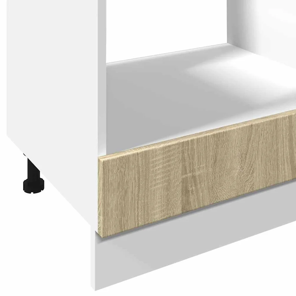 vidaXL Armario de Horno Madera contrachapada Color Roble 60x46x81,5 cm, Mueble de Horno, Armario de Cocina, Armario de Almacenamiento