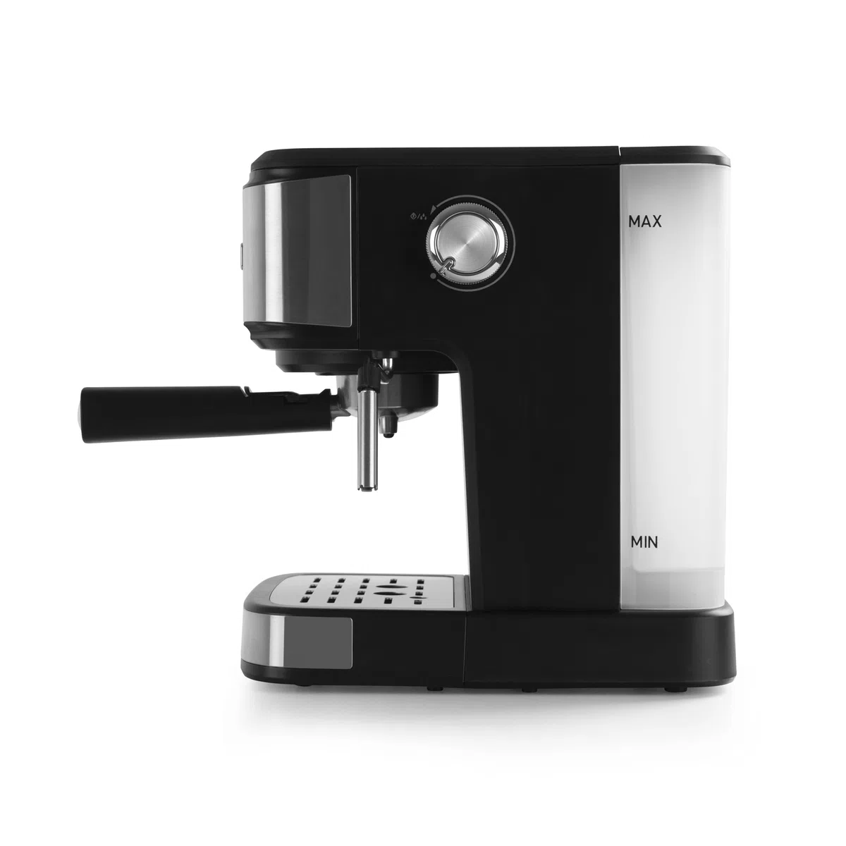 Orbegozo EX 5210 Cafetera espresso y cappuccino 20 bares, 1100W, depósito 1.5L, control electrónico, vaporizador inox, compatible con café molido y monodosis, sistema de seguridad