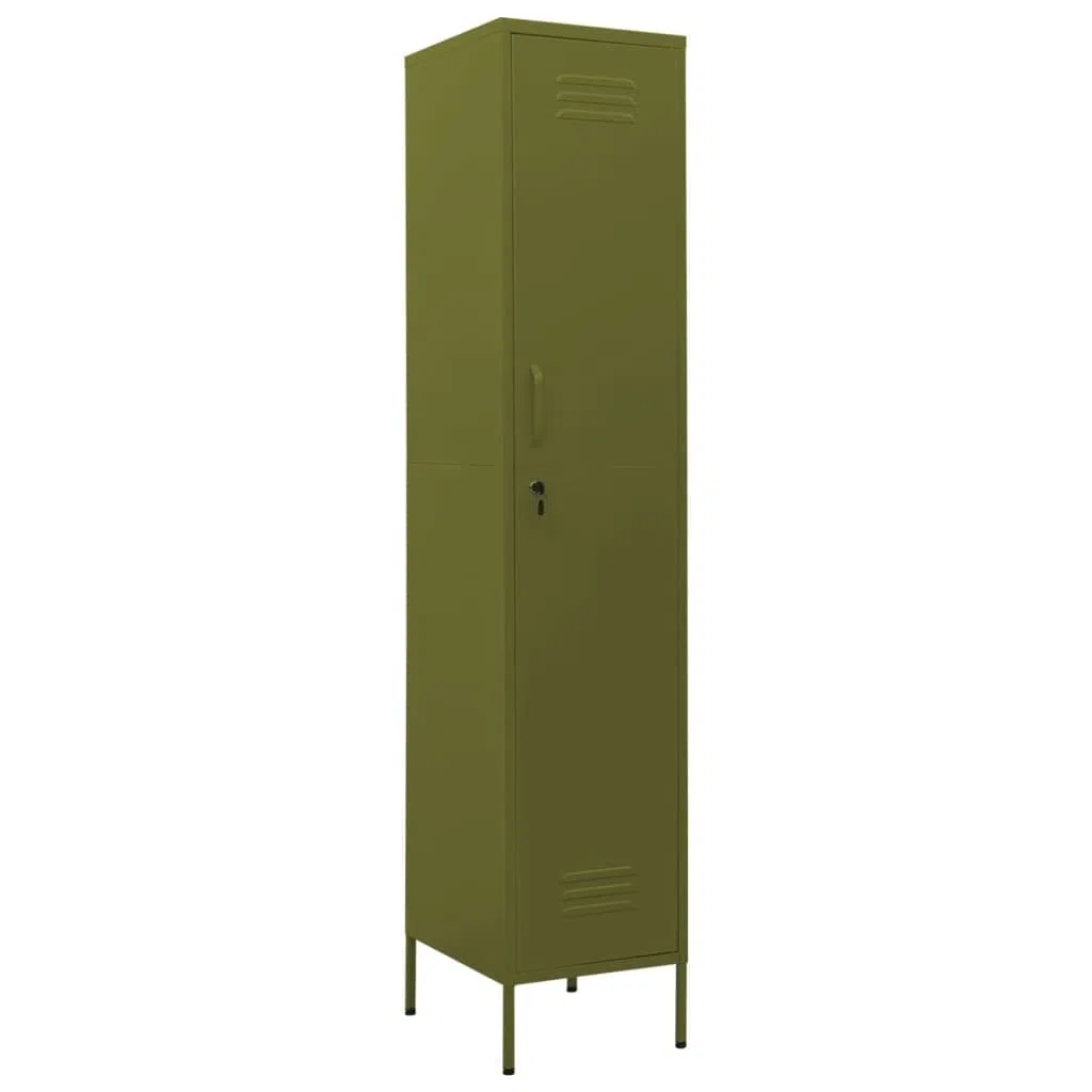 Armario taquilla de Acero Verde Oliva 35x46x180 cm