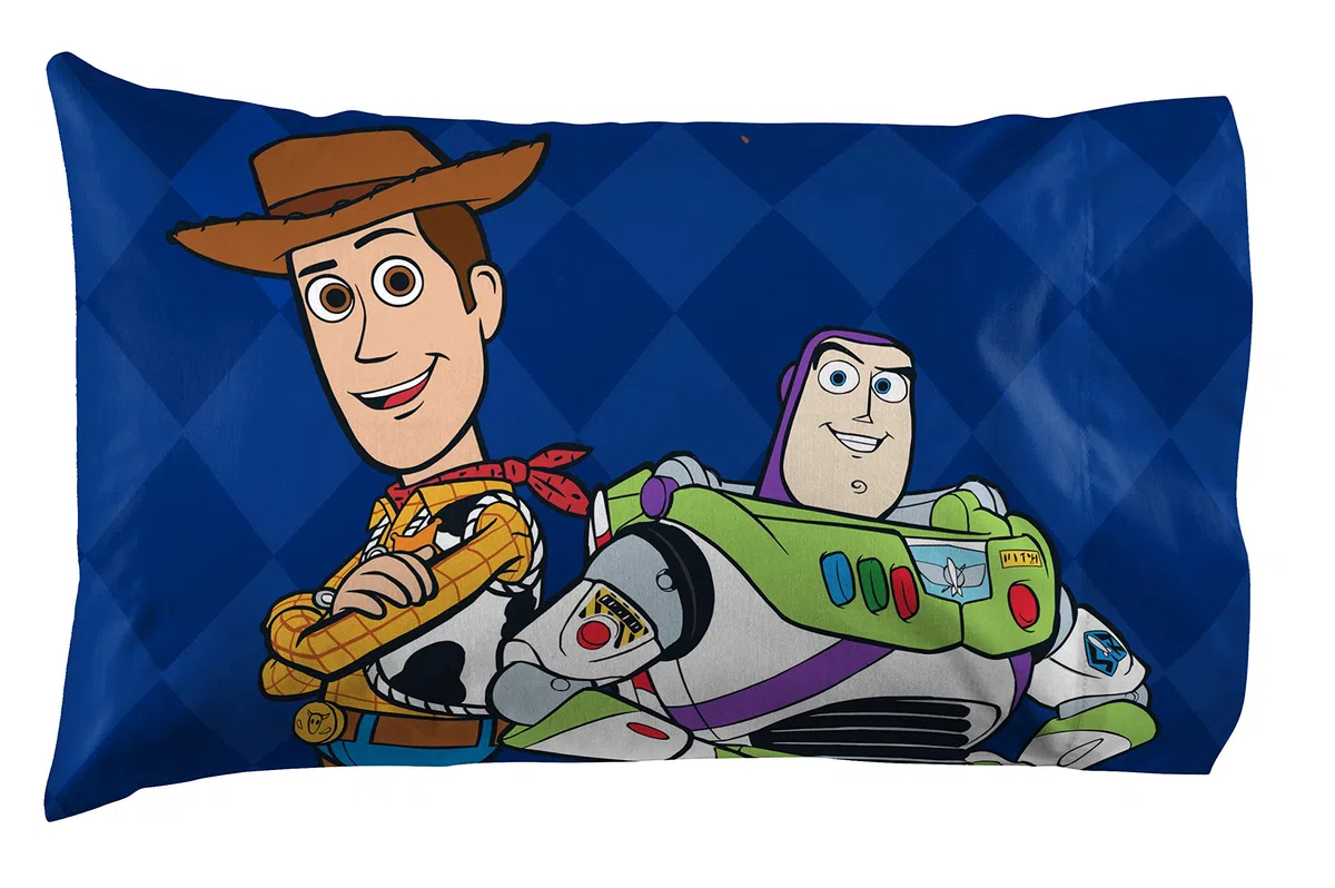 Jay Franco Disney Toy Story Buzz & Woody Full Sheet Set - 4 Piece Set Super Soft and Cozy Kid’s Bedding - Fade Resistant Microfiber Sheets (Official Disney Product)