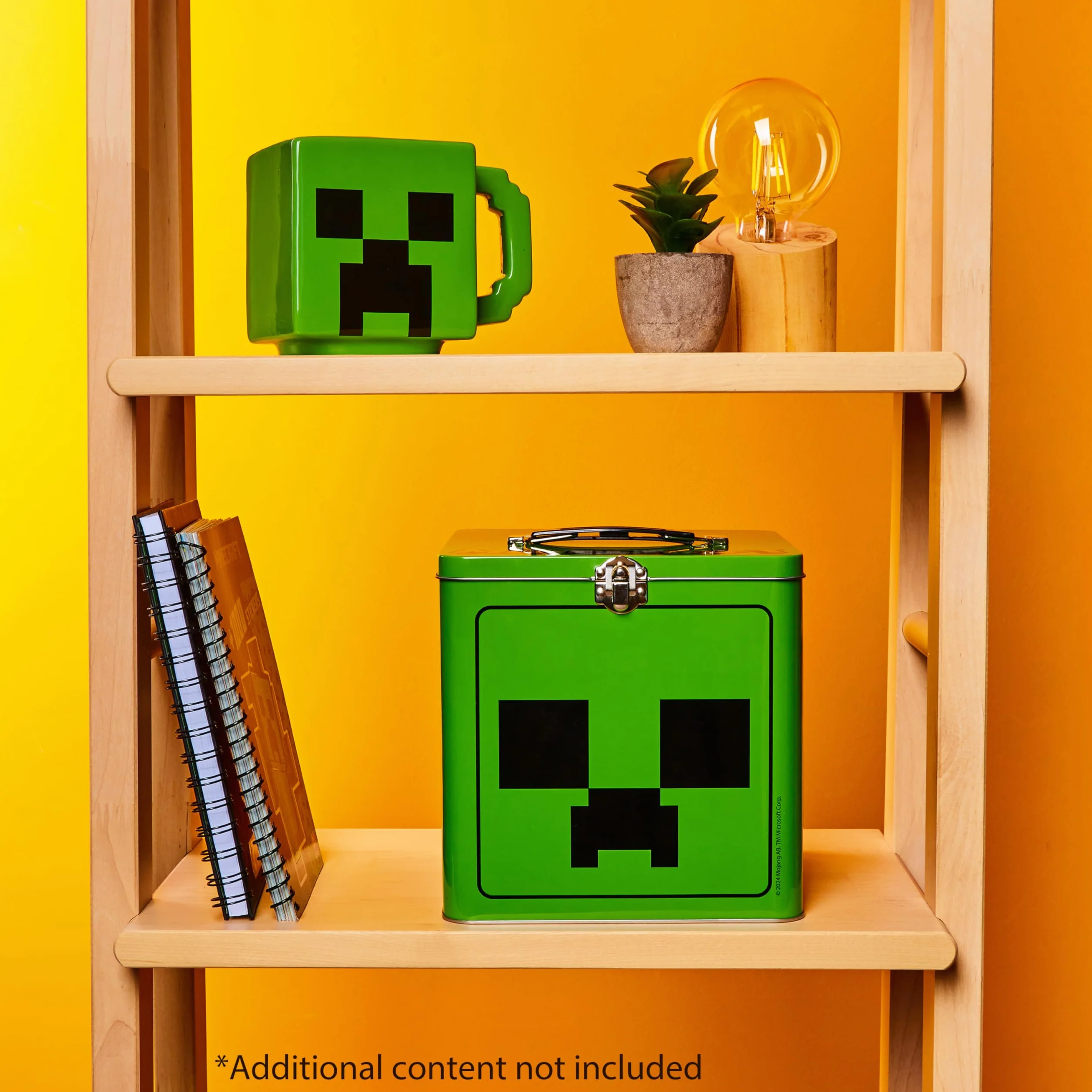 Minecraft Lata de Galletas para Niños, 18 x 18 cm - Lata decorativa para Galletas - Regalo Gamers