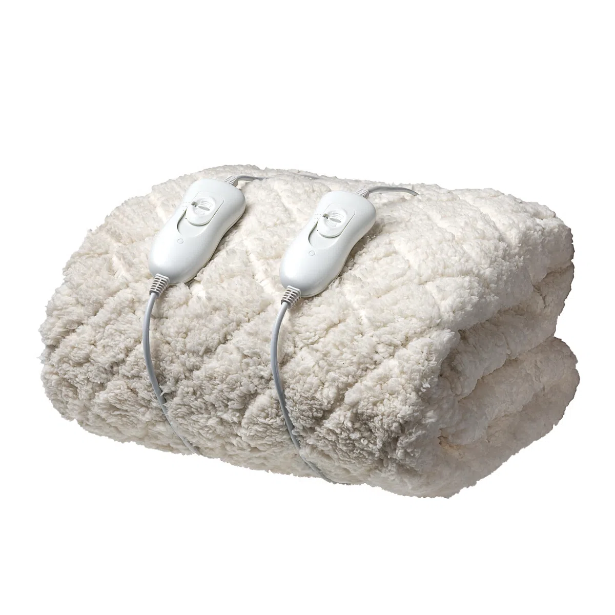 Daewoo Dreamz - Manta Ajustable con calefacción Doble, 3 ajustes de Calor, Controles de Doble Zona, Lavable a máquina, Funda de Tacto Suave, Cama Doble
