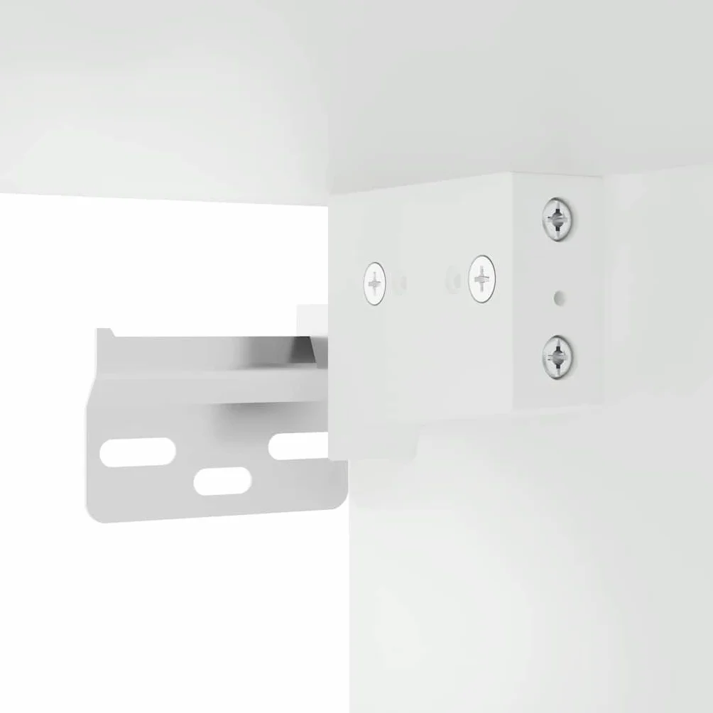 vidaXL Mueble de Pared de baño Madera ingeniería Blanco 100x25x40 cm, aparador de Pared de baño, Armario de Pared de Cuarto de baño, Armario de Almacenamiento de Pared de baño