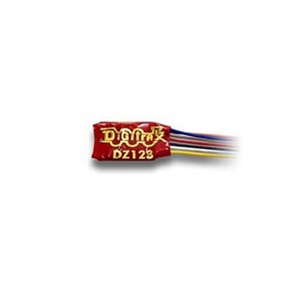 Digitrax DZ123 Z DCC Decoder, Wired 2 Function 1A by DIGITRAX, INC.