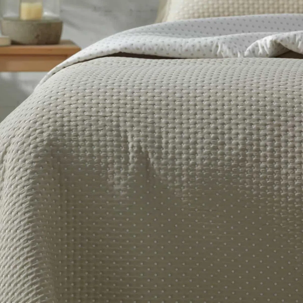 Burrito Blanco | Colcha Verano | Cama de 90cm. (+Medidas Disponibles) | Diseño 162 | Color Lino (90x190/200cm.)
