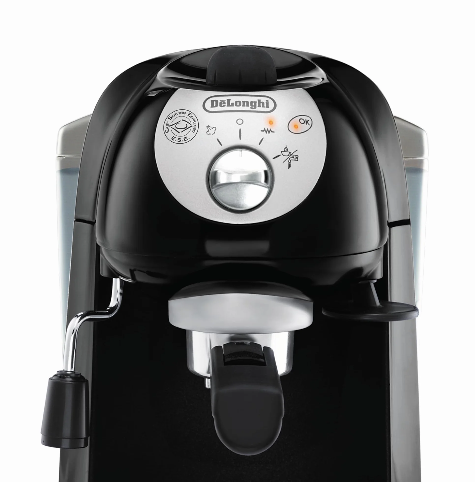 De'longhi EC201.CD.B - Cafetera de bomba tradicional (15 bar de presión, 2 tazas, café molido o filtros monodosis) negro