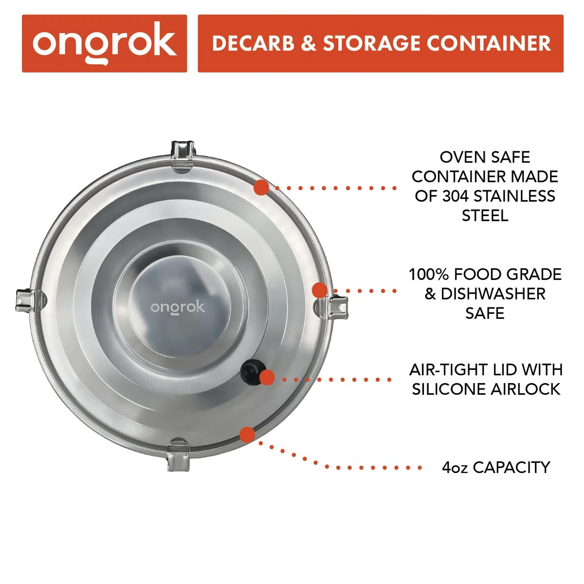 Decarboxylator Box by ONGROK, kit de Decarb manual completo con accesorios de infusión, apto para lavavajillas y horno