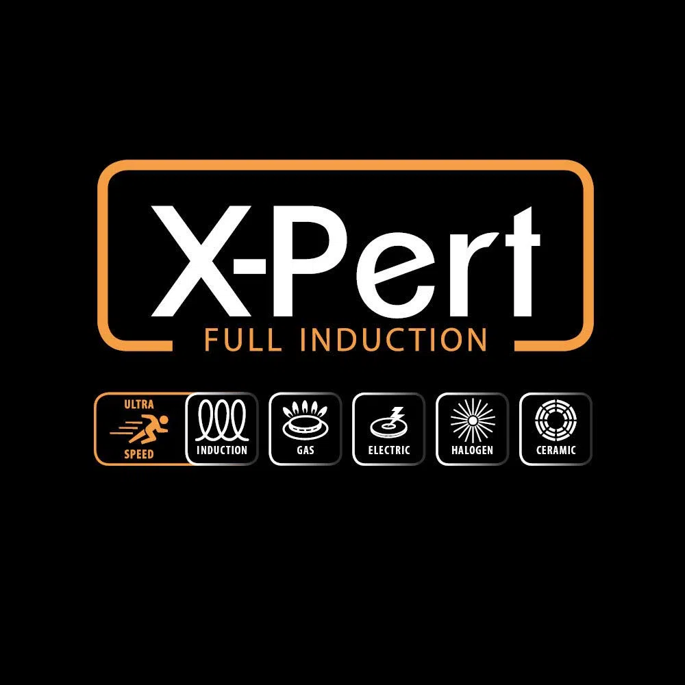 Metaltex XPERT-Cacerola Baja Aluminio Fundido, 30 cm, Antiadherente ILAG 3 Capas, Full Induction Válido para Todo Tipo de Cocinas