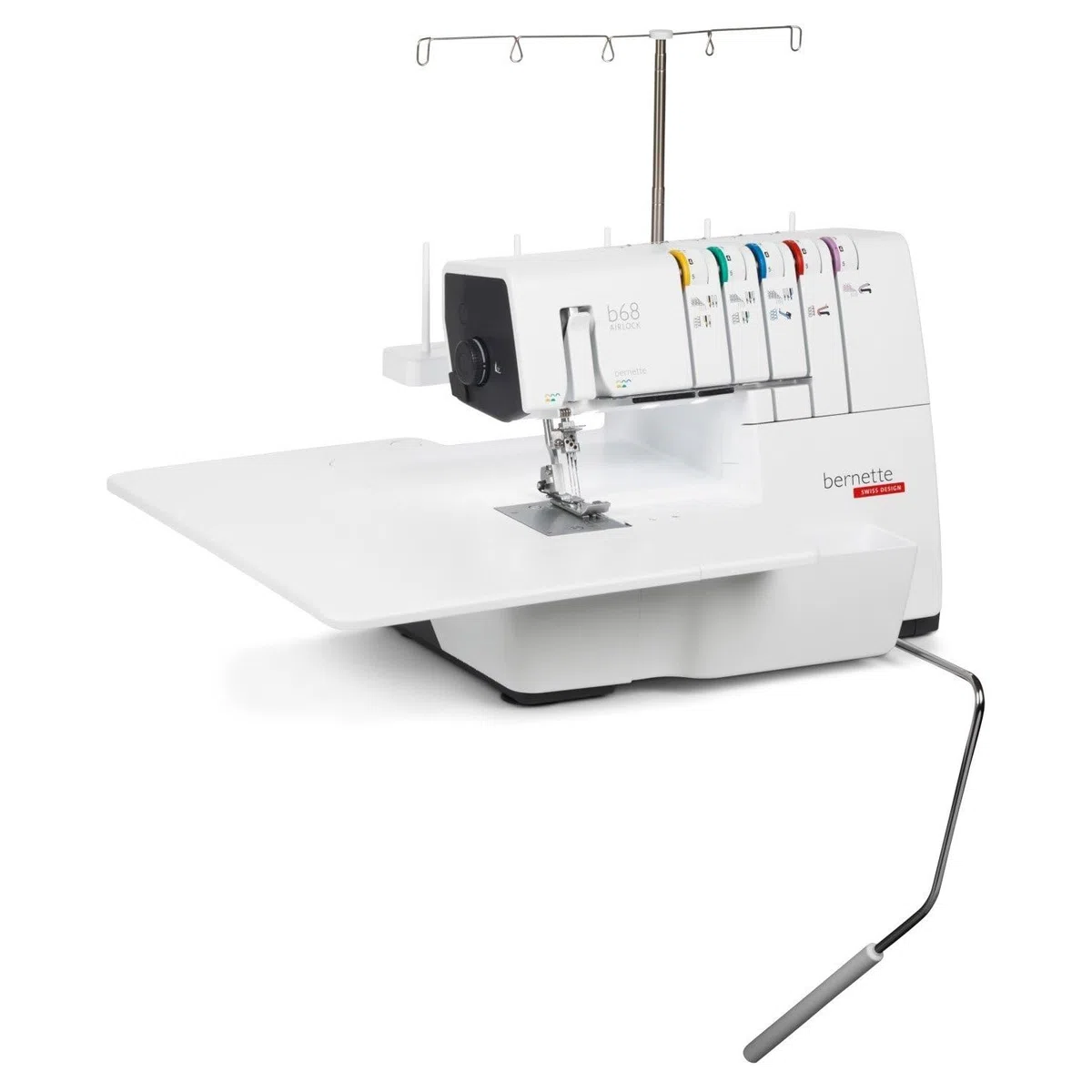 Bernette B68 overlock y punto de cobertura enhebrado automático