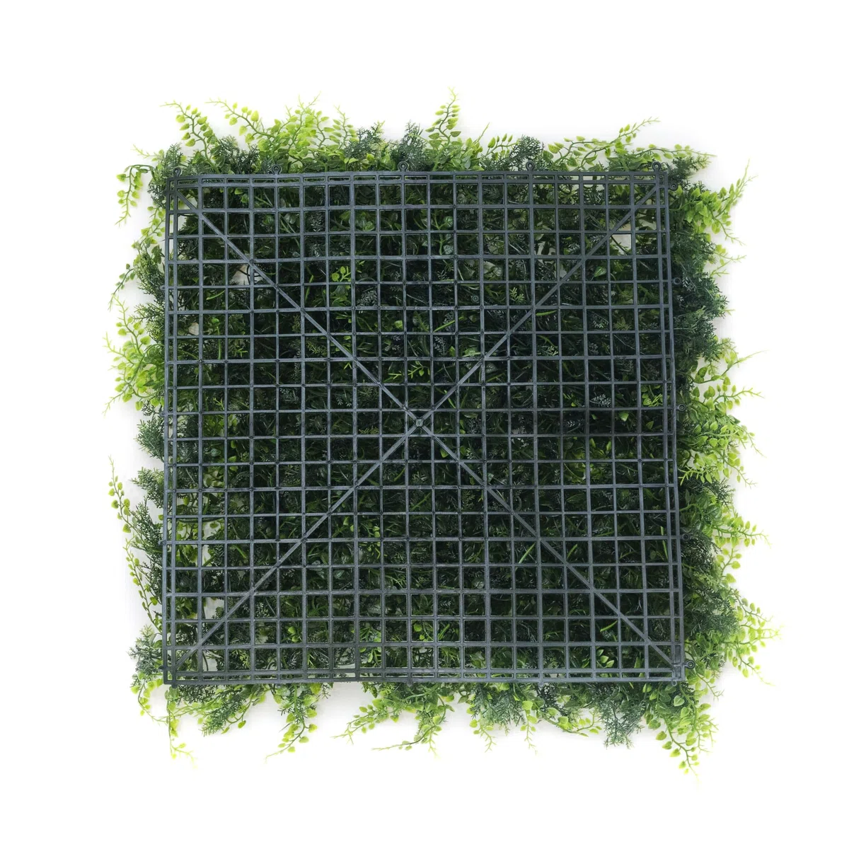 Jardín Vertical Artificial Exterior e Interior | Muro Vegetal Artificial Pack de 4 Paneles 50x50 cm (1m²) | Protección UV | Diseño Moderno | Hiedra Tropical | Planta Decorativa Pared
