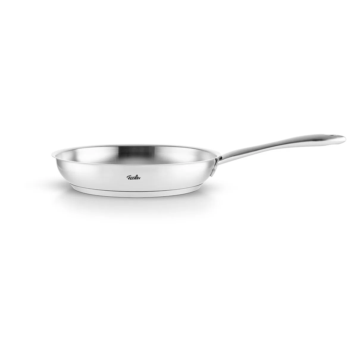 Fissler Catania Sartén de acero inoxidable, diámetro de 24 cm, sin recubrimiento, sartén para guisar, ideal para freír, para todas las placas, también inducción