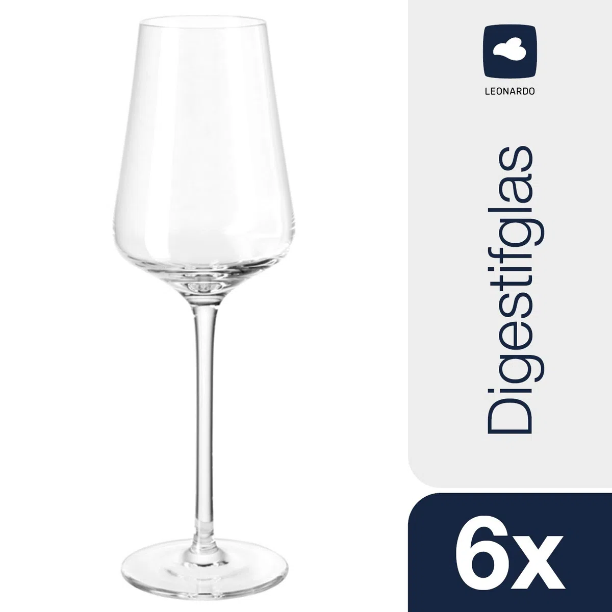 LEONARDO HOME PUCCINI Juego de 6 Vasos digestivos, Claro, 110ml, 6