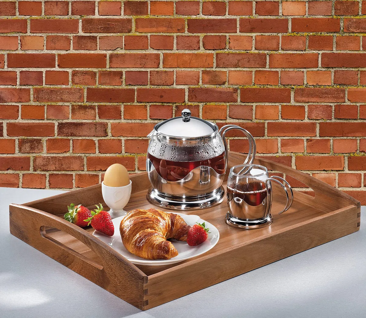 Zassenhaus 55542 Bandeja Rectangular de Madera de Acacia, 53 x 41 x 7 cm