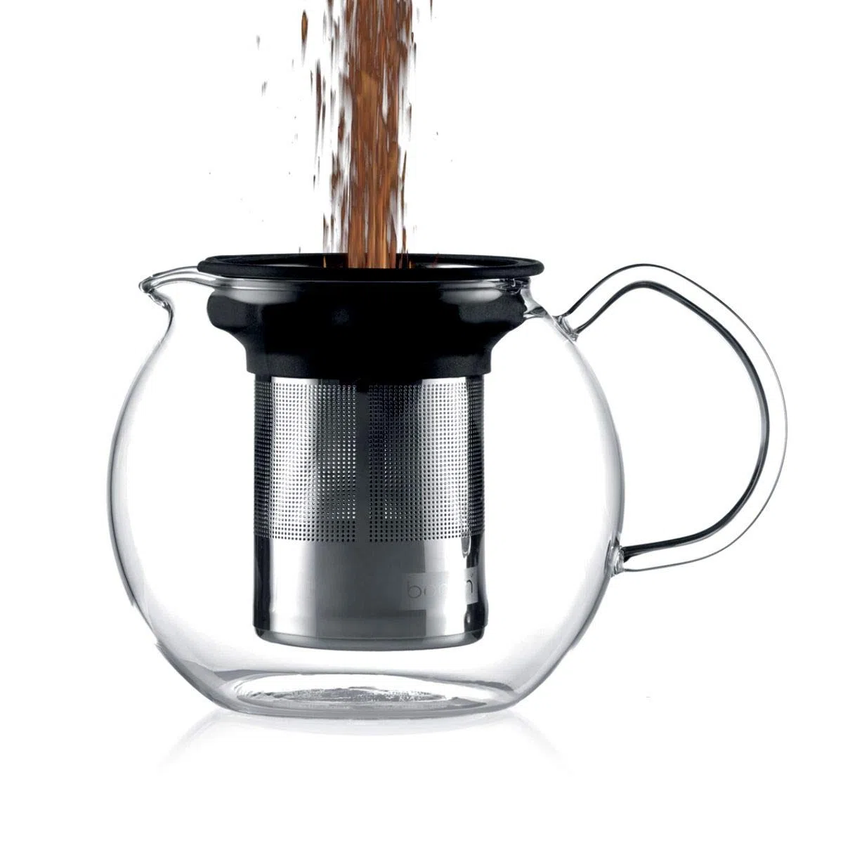 Bodum Assam - Tetera de émbolo, 1,5 l, Filtro y Tapa de Acero Inoxidable Brillante