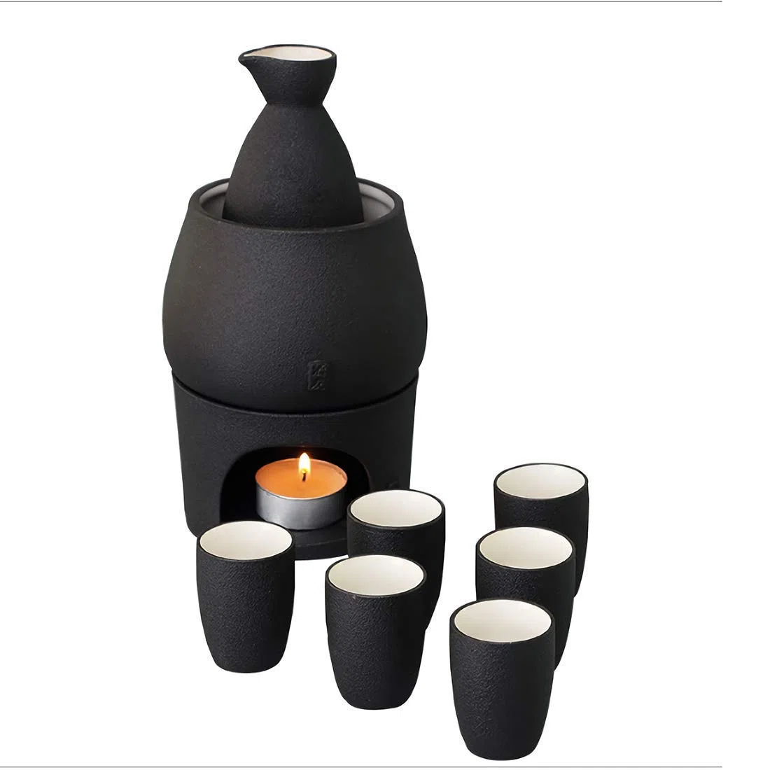 Juego de Tazas de Sake con Almacenamiento de cerámica más cálido Caja de Regalo Tradicional de Porcelana Juego de Bebida Caliente de cerámica Saki