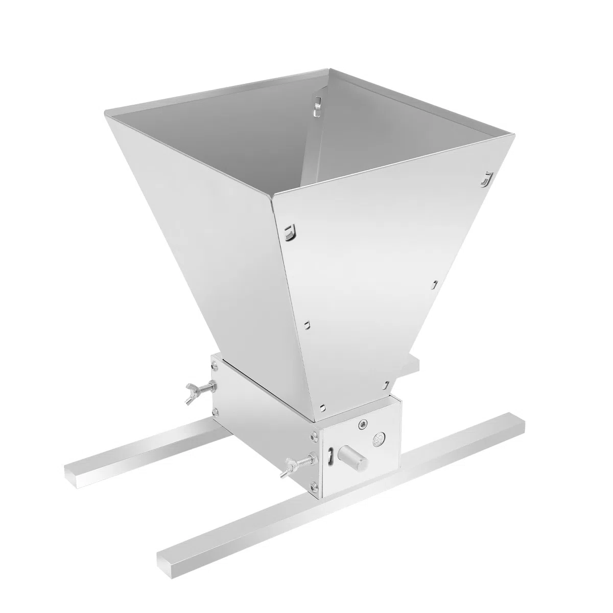 Trituradora de cereales manual de 4 l, molinillo de granos, molino doméstico, 26 cm, 2 rollos de molino de malta regulable 8 lbs/min, trituradora de cereales para moler cebada, trigo y otros granos