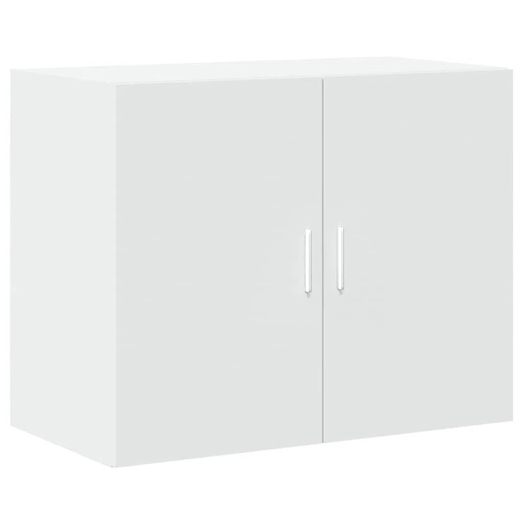 vidaXL Armario de Pared Madera de ingeniería Blanco 80x42,5x64 cm, Armario de Almacenamiento, Armario de Pared Colgante, Armario de Almacenamiento Flotante
