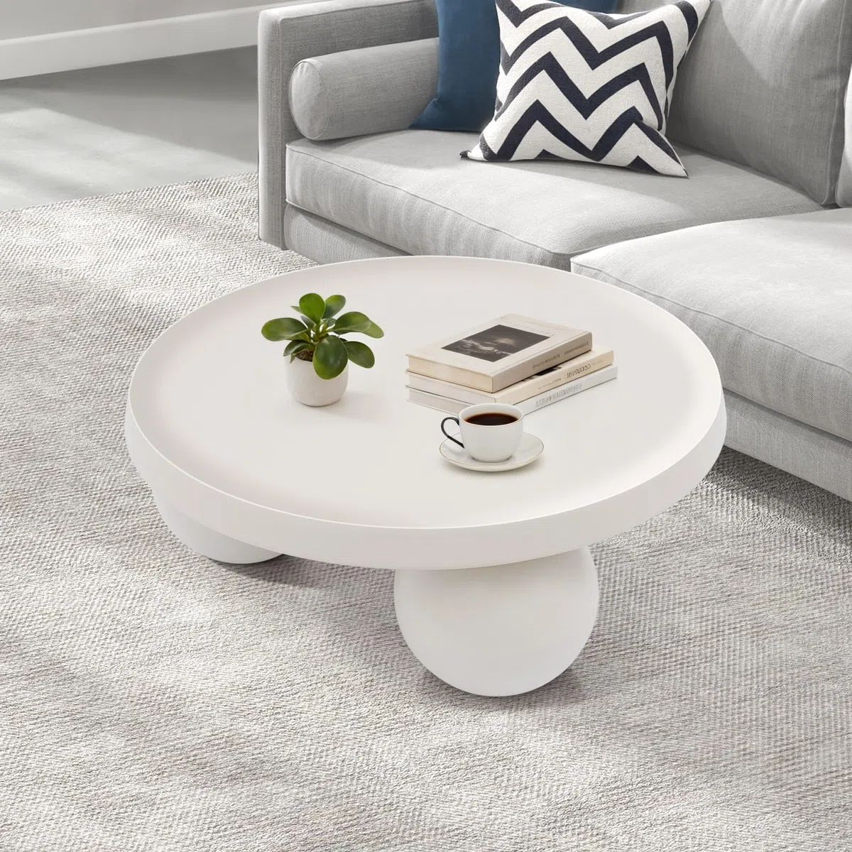 Mesa de centro en forma de nube, mesa de café, mesa baja irregular, mesa de suelo, mesa auxiliar moderna, muebles decorativos, mesa de sofá blanco crema para sala de estar, oficina