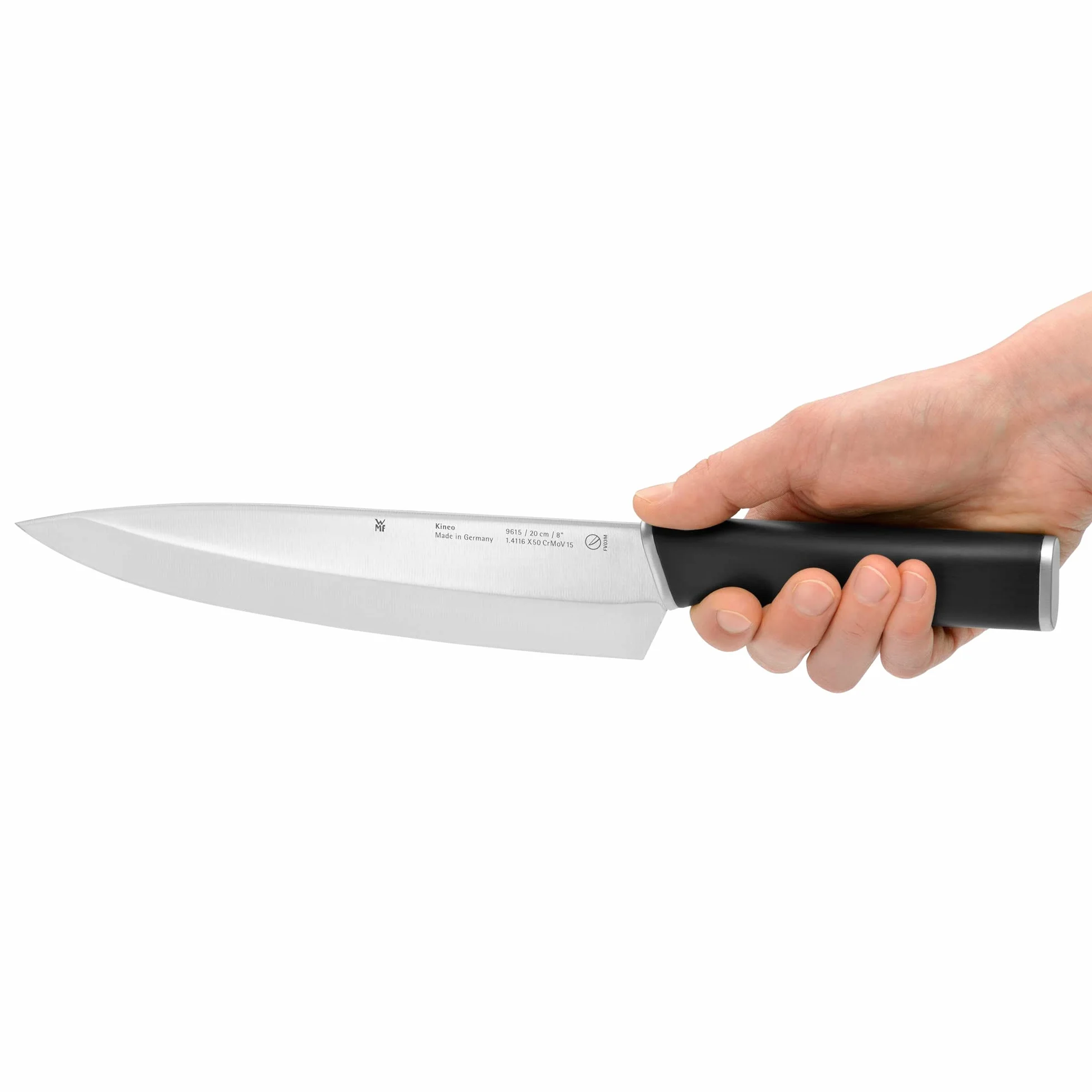 WMF Kineo - Cuchillo Japonés Santoku de 31 cm con Hoja de Acero Templado Especial de 18 cm