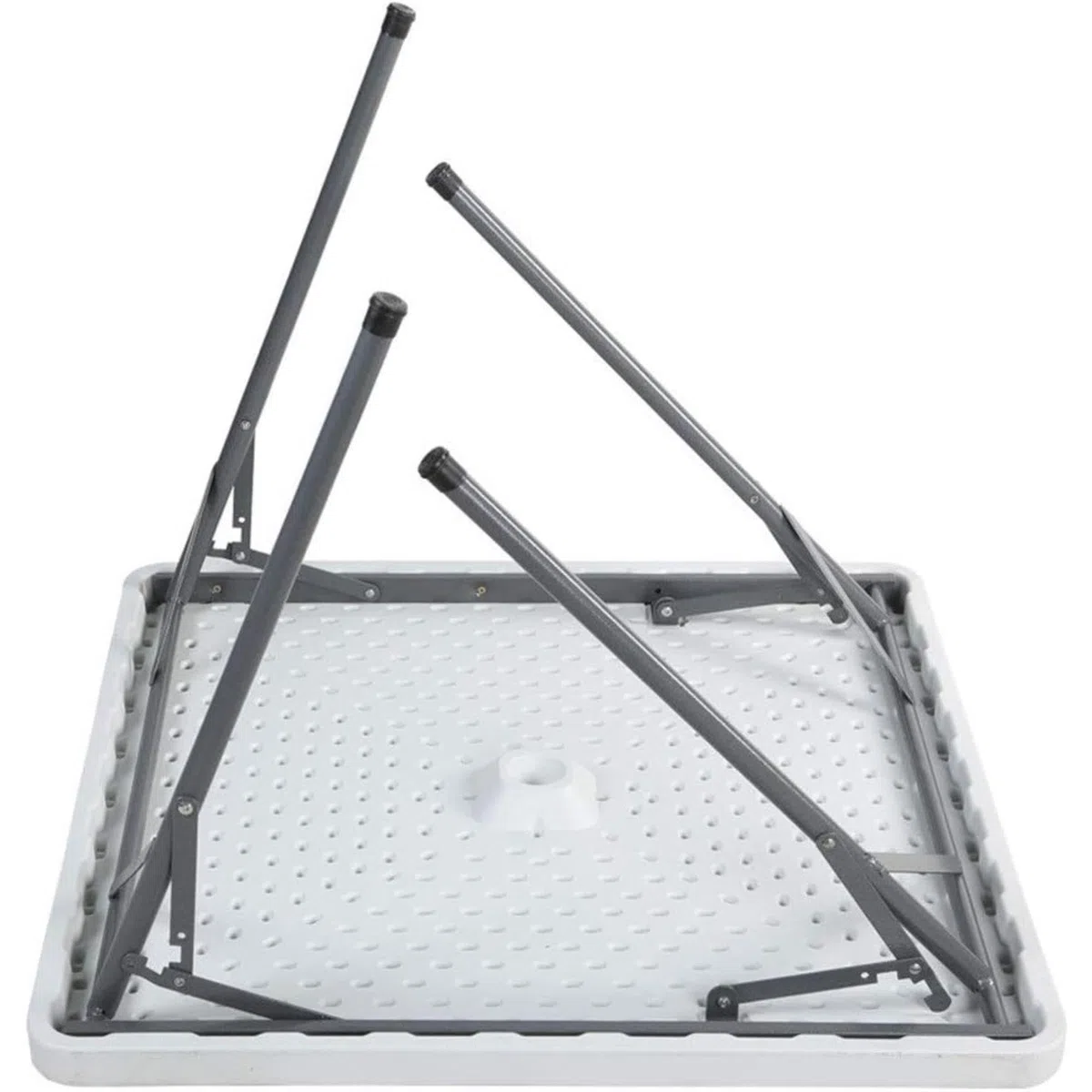 Well Home Mesa Plegable Formato Cuadrado de Polietileno 88x88x74cm