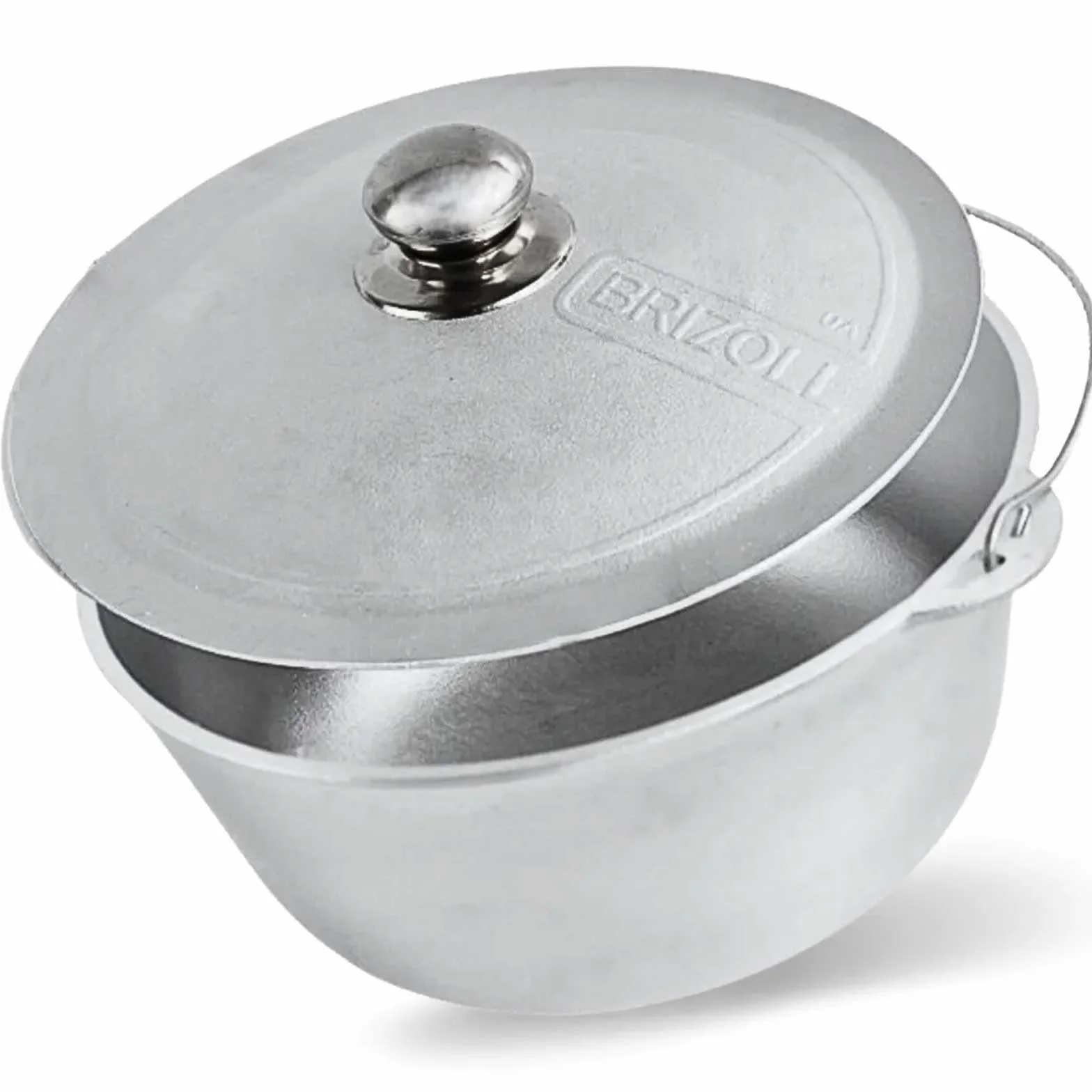 Kazan - Cacerola de aluminio fundido Tatarski (8 L, aluminio fundido, con asa y tapa)