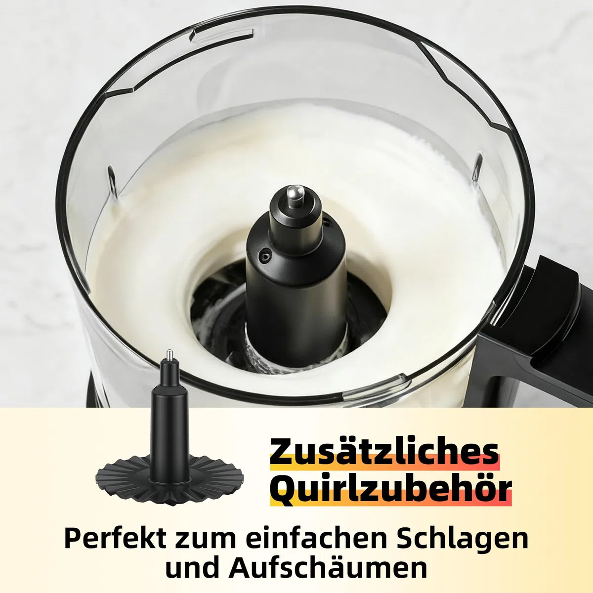 Picadora Eléctrica - 400W Robot de Cocina Multifunción con 2 Velocidades, 4 Cuchillas Bilevel Acero Inox y Varilla Batidora - Recipiente 0.95L para Picar, Mezclar, Emulsionar y Triturar