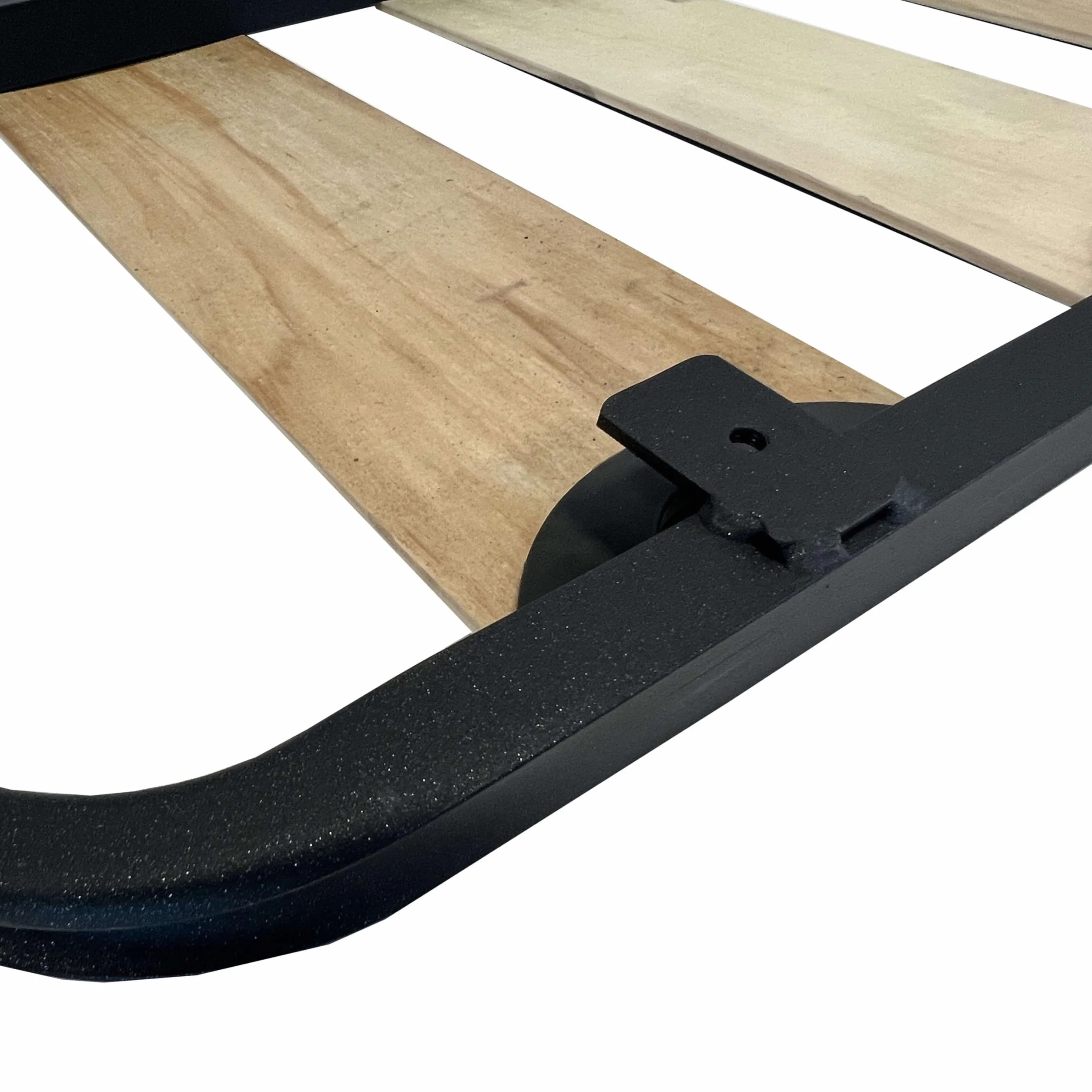 Miroytengo Somier 90x200 cm Balda Ancha, Tubo de Acero 40x30 mm, Refuerzo Central, Láminas de chopo-Flex (SIN Patas)
