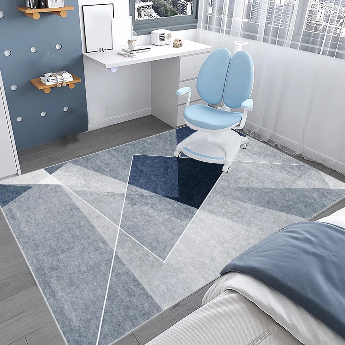 Alfombrilla Protectora Suelo para Silla de Oficina 130 x 150 cm, Tapete para Silla para Suelos Duros, Alfombra Silla Gaming Antideslizante, Alfombrilla Protección para Suelos Duros, Laminado, Parqué